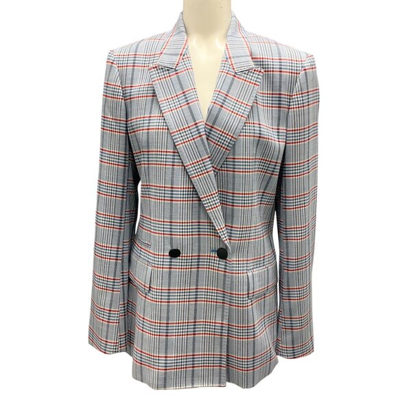 Rag & Bone Grey Check Elise Blazer